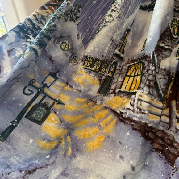 Bernie Dexter Winter Wonderland Village Scene Dress - Picture 5 of 8